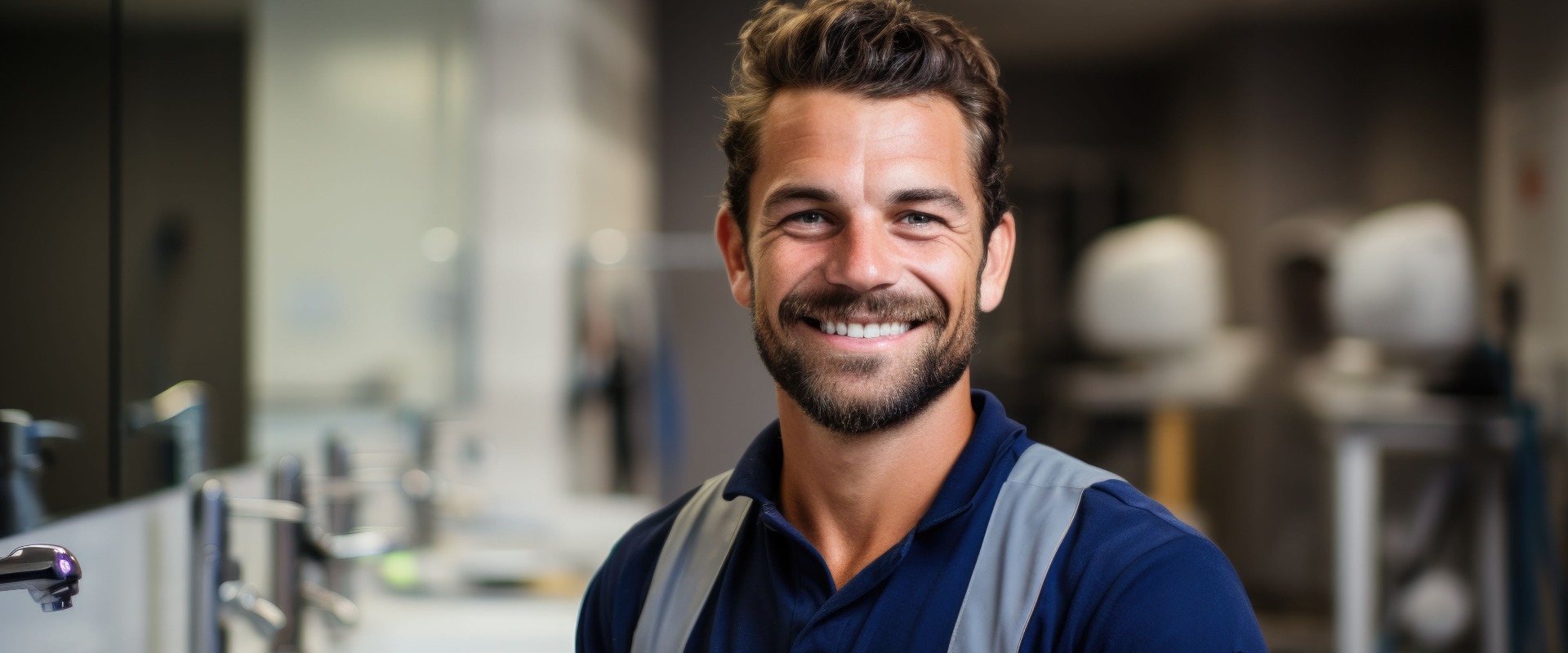 Fachkompetenz im Handwerk: Ein Porträt eines erfahrenen Klempners, der sein langjähriges Know-how präsentiert.